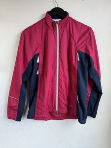 Chaqueta de Pista Nike Juvenil Talla Mediana 8-10 Rojo Negro Bloque de Color Correr Cremallera Completa - Imagen 1 de 15