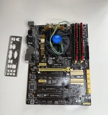 COMBO Intel i5 4690K | Asus Z87-A Mainboard | 16gb DDR3 Ram COMBO & IO SHIELD - Bild 1 von 4
