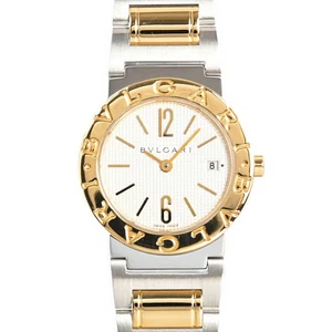 BVLGARI WATCH BVLGARI BVLGARI BB26SG QUARTZ STAINLESS STEEL/YELLOW GOLD WOMEN'S - Picture 1 of 7