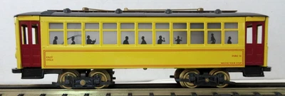 O SCALE BOWSER 551-050124 BRILL PLATE WHEELS AC YELLOW STREET CAR - Image 1 of 4