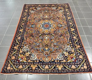 Perserteppich Handgeknüpft Rosen Bidjar 135 x 220 cm ( frisch gewaschen ) - Bild 1 von 12