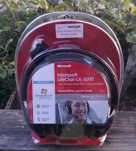 Microsoft Headphones lifeChat LX-3000 USB Headset with Mic (Sealed) - Picture 1 of 2