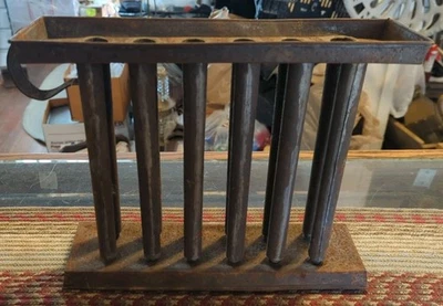 Gilded Age Candle Mold Tin 12 Tapered Tubes Primitive Decor 1800's - Image 1 of 4