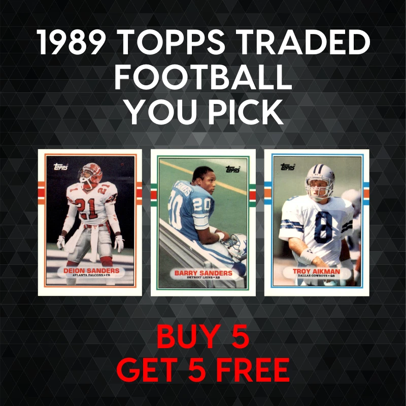 1989 Topps Traded Football #1-132 - YOU PICK - Complete Your Set - Image 1 of 1
