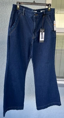 Sofia Vergara Women's High Rise Denim  Trouser Flare Leg Jeans Size 14S Stretch - Image 1 of 4