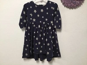 Vestido H M Niñas Talla US 2 a 4 Estrellas Azules Forrado Cremalleras en Espalda Niveles 66 - Imagen 1 de 4