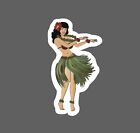 Hula Girl Sticker Lei Dance Waterproof - Buy Any 4 For $1.75 Each Storewide!