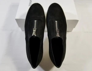 NIB Vince Warner Platform Zip Up Slip On Sneakers in Black Size 7, 8.5 $250 - Picture 1 of 9