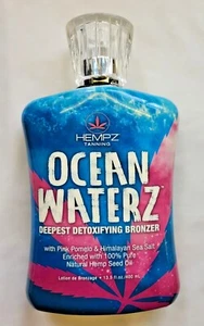 Hempz Ocean Waterz Deepest Detoxofying Bronzer Tanning Lotion 400ml - Picture 1 of 1