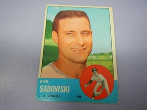 1963 Topps Baseball Bob Sadowski Los Angeles Angels #568 - Picture 1 of 6