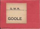 Goole - Railway Luggage Label (Square) - Great Western Rly.