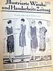 altes Modeheft Modenzeitung v. 1927 + Schnittmuster, wunderschöne Damenwäsche