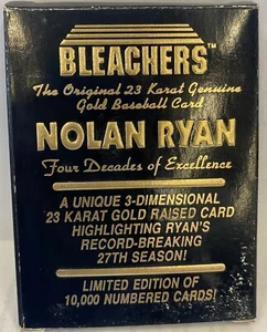 1993 Nolan Ryan Bleachers 23 Karat Gold Baseballkarte #'d/10000 - Bild 1 von 5