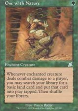 1x One with Nature MTG Scourge NM Magic Regular