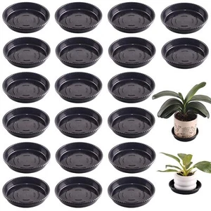 20 Pack Plant Saucer 5 Inches Plant Trays for Pots Plastic Round Drip Trays F... - Picture 1 of 7