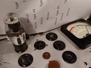 Vintage Philco Type 41 Pentode Electron Tube glass coke bottle *TESTED* - Picture 1 of 1