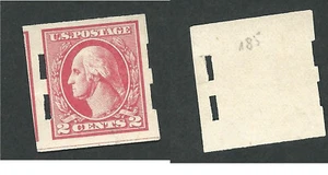 Scott 540, 2c Washington, COIL WASTE, MOGNH, TYPE III, segni manuali su gomma - Foto 1 di 1