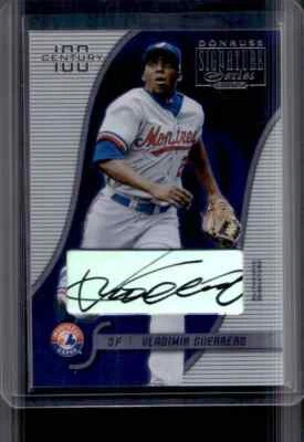Donruss Signature Series Vladimir Guerrero Century 2003 100 automático #66/100 exposiciones Foto 1 de 2