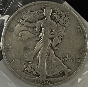 1936 Walking Liberty Half Dollar - Picture 1 of 3