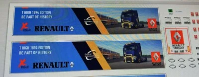 SOLO  GRAFICA adesiva per Renault T e semirimorchi Herpa 1/87 autoprodotta - Immagine 1 di 4