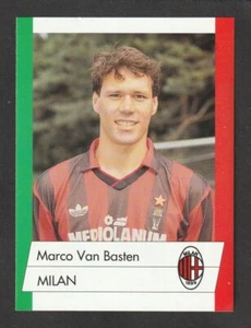 TOP PLAYER FIGURINA CALCIATORI CALCIOFLASH 92 1991-92 N.156 MILAN VAN BASTEN - Picture 1 of 2