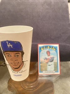 1972 7-11 Slurpee Cups FRANK ROBINSON Los Angeles Dodgers Seven Eleven Baseball - Picture 1 of 3