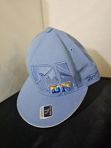 Denver Nuggets NBA Basketball Reebok Fitted Hat Cap Size 7 1/4 Blue - Picture 1 of 9
