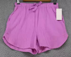 Stars Above Pajama Shorts Women's XS Pink Elastic Waist Drawstring Pockets - Picture 1 of 3