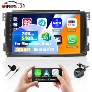 Android 13 Per Mercedes Benz Smart Fortwo 451 2005-10 Autoradio GPS Carplay +KAM - Foto 1 di 20