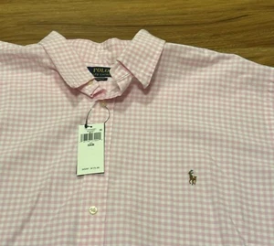 POLO RALPH LAUREN Shirt Mens 3XB Big 3XL Button PINK Shirt NEW w/tags Pony $125 - Picture 1 of 2