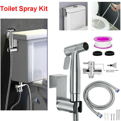 Bathroom Handheld Sprayer Shower Head Toilet Douche Horse Bidet Spray Gun Set  • 13.99£