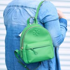 Tory Burch Thea Pebble Leather Backpack Patina Green Mini Small Size Ne