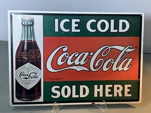 1993 ICE COLD COCA COLA SOLD HERE METAL SIGN 16" X 11" (7B) - Picture 1 of 6