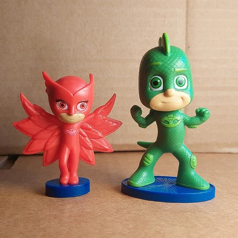 PJ Masks Collectible Toy Mini Figures Lot Of 2 - Owlette Gekko Cover