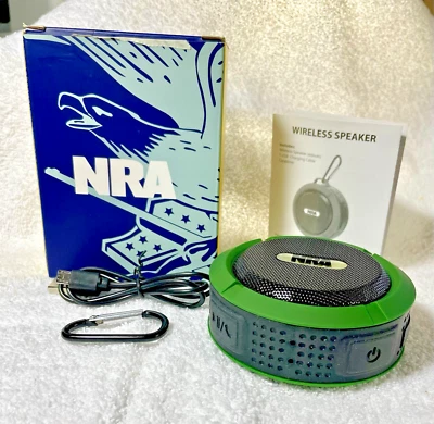 Динамик беспроводной NRA 400 мАч зеленый/черный # CM1300899 открытая коробка полный комплект - Изображение 1 из 4