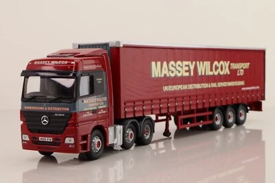 Corgi Modern Truck CC13819 MERCEDES BENZ ACTROS CURTAINSIDE MASSEY WILCOX - Image 1 of 3