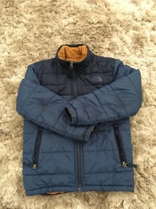 North Face Boys Reversible Jacket Size Small Blue - Picture 1 of 4