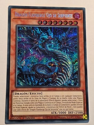 Snake-Eyes Flamberge Dragon●YUGIOH●MP24●SECRET RARE●SPANISH●1st ED●NM●35405 - Image 1 of 2