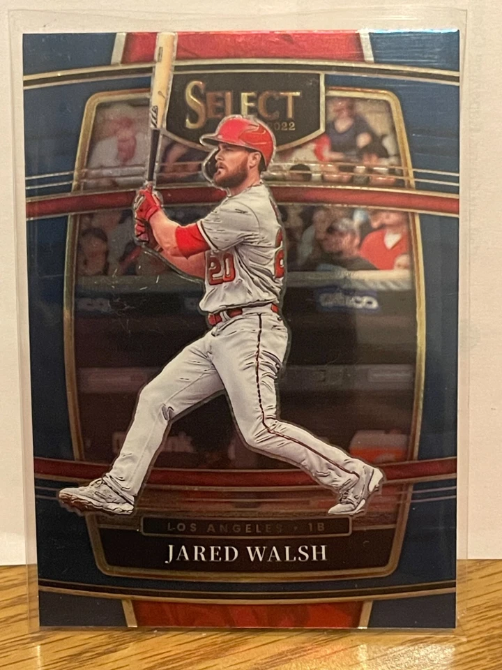 2022 Panini Select #97 Jared Walsh Blue  Los Angeles Angels - Image 1 of 2