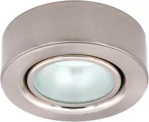 Unterbau Einbaustrahler 12V 20W Halogen Aufputz Schrank Edelstahl warmweiß - Bild 1 von 4