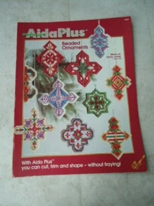 Zweigart Aida Plus Beaded Ornaments In Counted Cross Stitch & Beads # 4808 - Picture 1 of 3