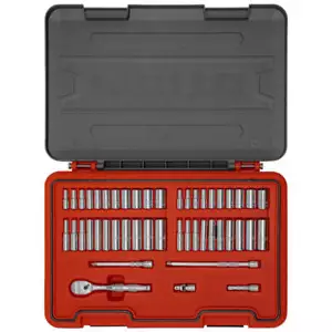PROTO J47347AS Socket Set,1/4" Drive,47 pcs.,Metric/SAE 60MK94 - Picture 1 of 2
