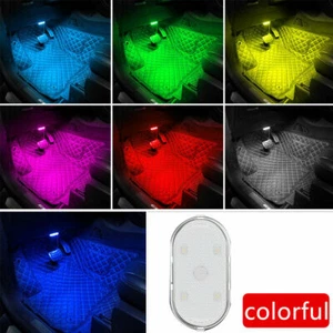 3W Car Interior Wireless LED Light Touch Sensor Auto Ambient USB colorful Lamp - Picture 1 of 17