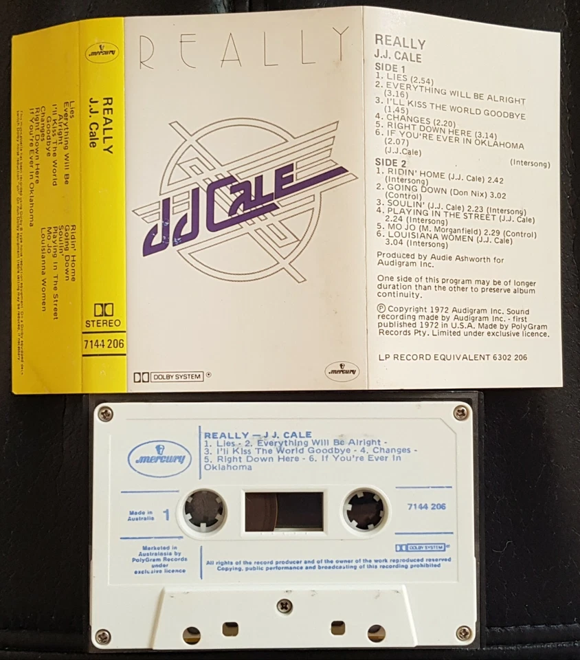 J.J. Cale – Really - 1972 Australia pressing, cassette tape excellent - Image 1 of 1