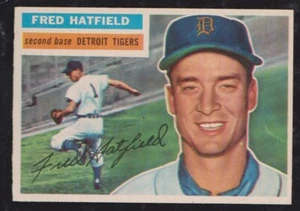 Topps Baseball 1956 #318 Fred Hatfield gris trasero casi nuevo ** envío gratuito ** - Imagen 1 de 1