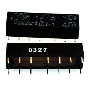 2Pcs G6A-474P-MK-24VDC Electromagnetic DC Power Relay 14Pins - Picture 1 of 1