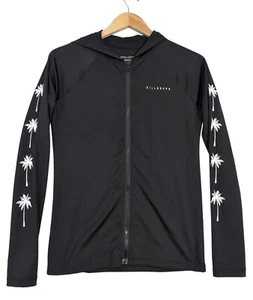 Felpa con cappuccio Billabong Core Surf Daze Rash Guard donna S nera manica lunga zip davanti - Foto 1 di 6