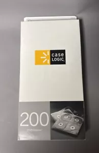 NEU Case Logic 25 Pro Hüllen 2-seitige Aufbewahrung für 200 CD DVD Ringbuch Brieftasche - Bild 1 von 9