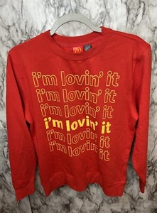 McDonald's I'm Lovin' It Crewneck Sweater Long Sleeve Shirt BoxLunch Exclusive S - Picture 1 of 4