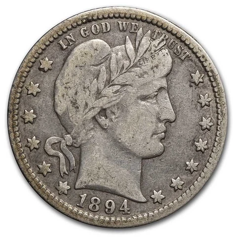 1894-O Barber Quarter Fine - SKU#18752 Cover
